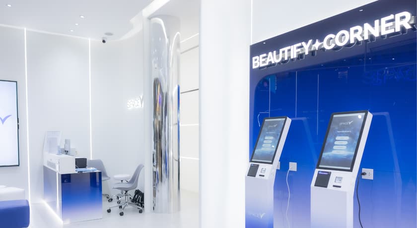 Self-service kiosks at Space V Clinic